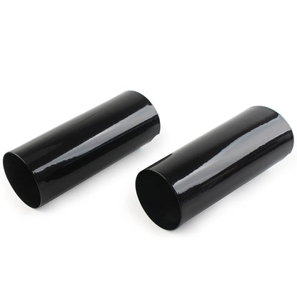 +2" Smooth Fork Tube Slider Covers Cowbells For Harley Electra Tri Glide FLHX