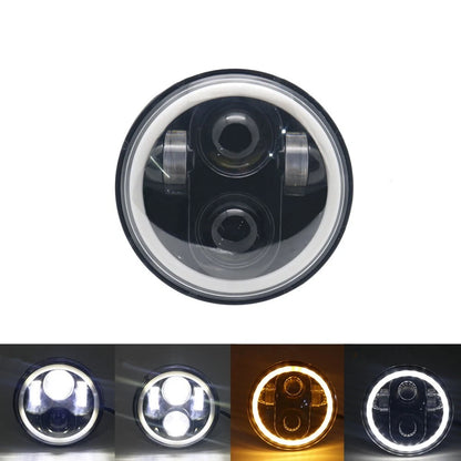 5-3/4 5.75 inch Round LED Headlight Halo Car Motorcycle DRL for Harley Dyna
