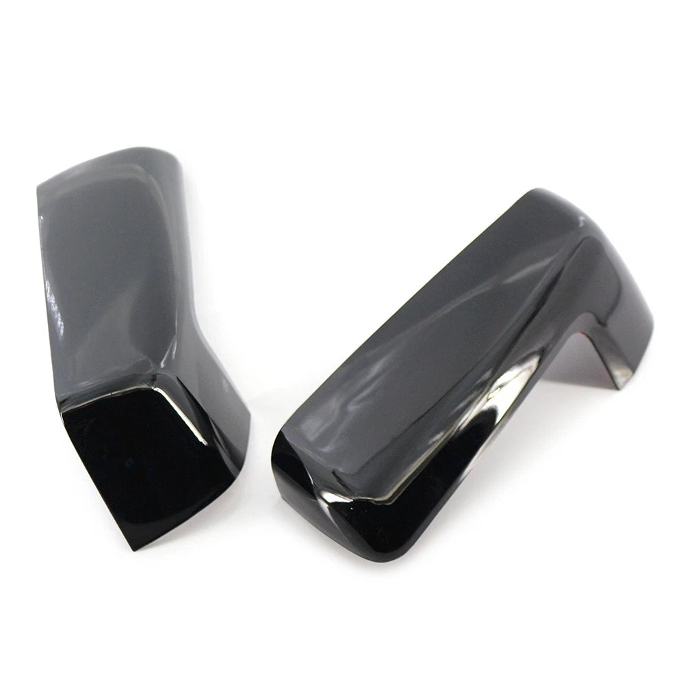 2pcs Black Rearview Mirror Cover Decor For Chevy Silverado Sierra 1500 2019-2022