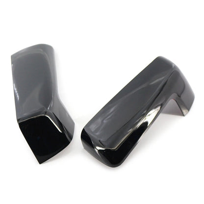 2pcs Black Rearview Mirror Cover Decor For Chevy Silverado Sierra 1500 2019-2022