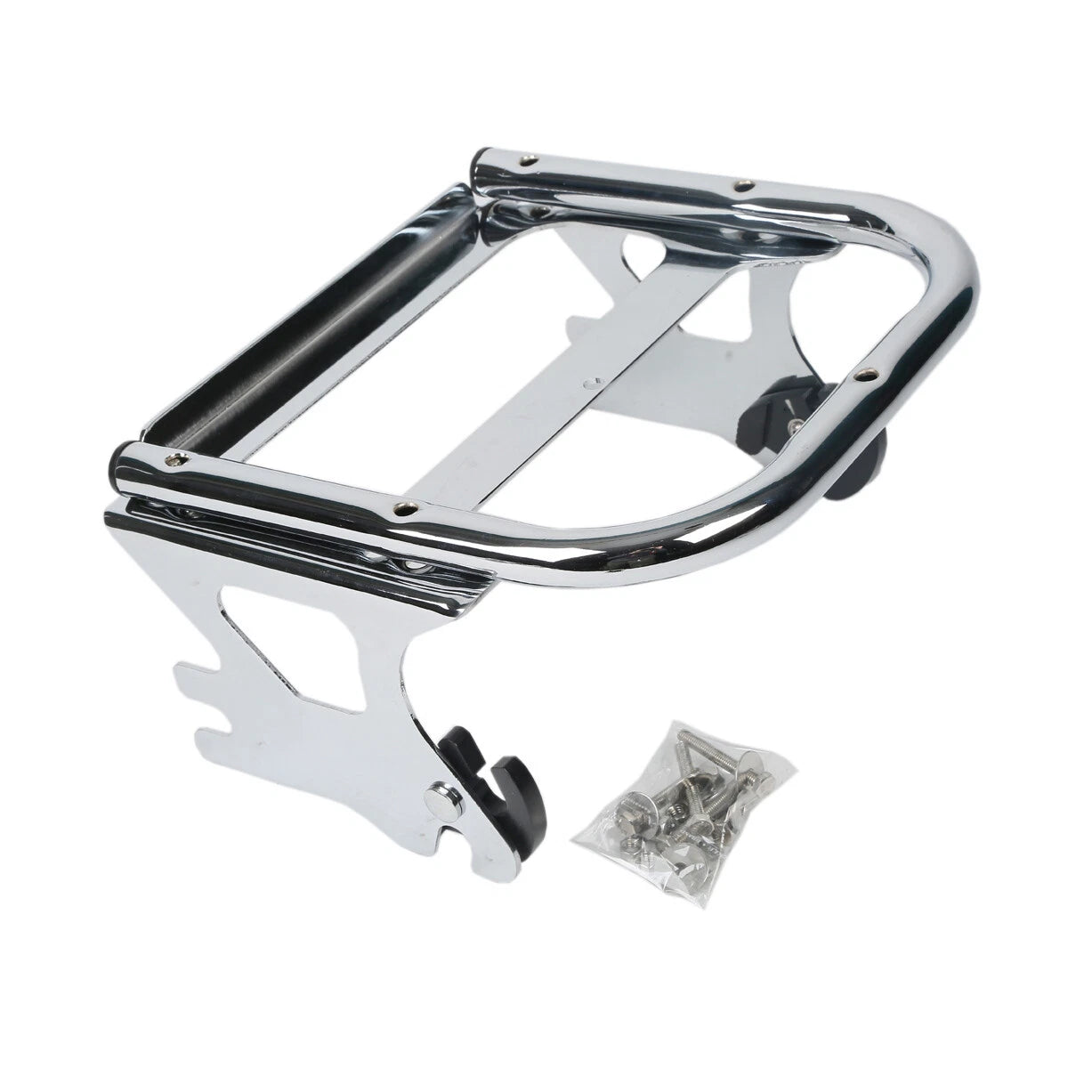 Matt Black Razor Trunk Pad Mount Rack Fit For Harley Touring Road Glide 97-2008