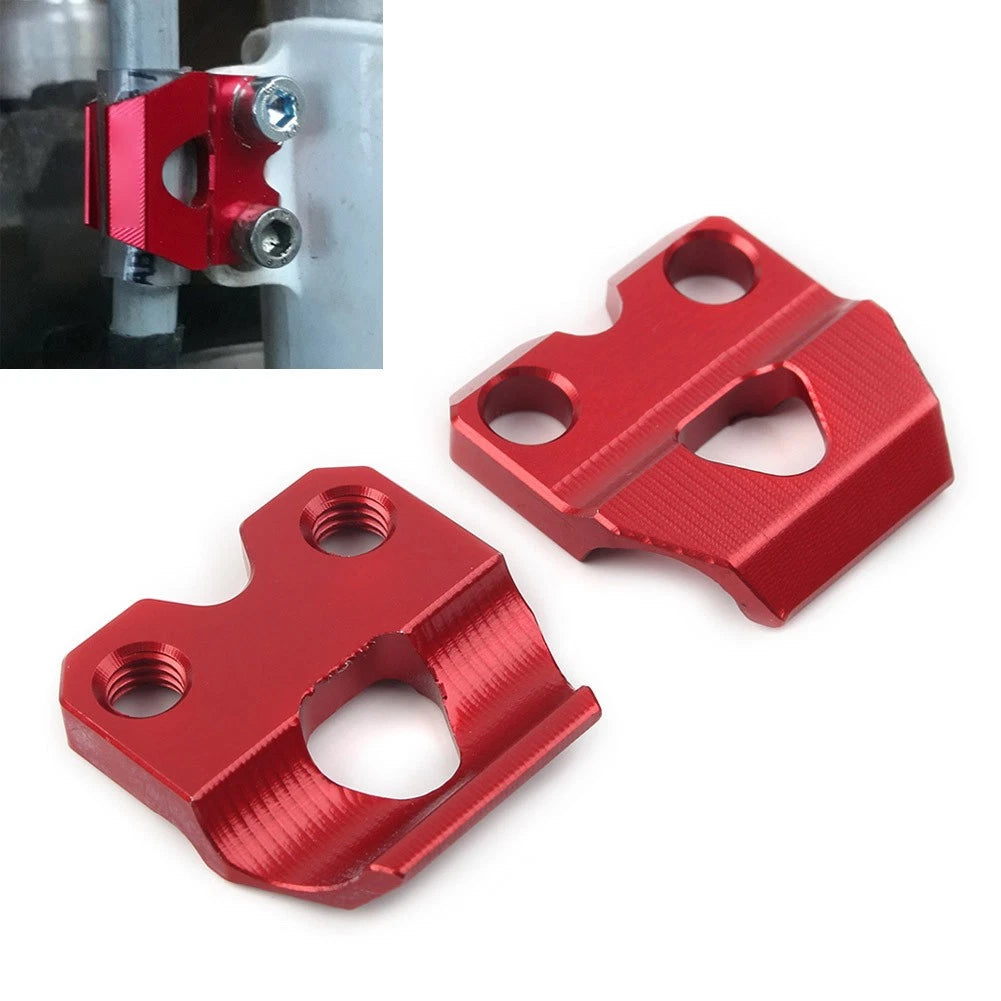 Brake Line Clamp Hose Holder For Honda CR80R/85R/125R CRF150R/450R/250F Red