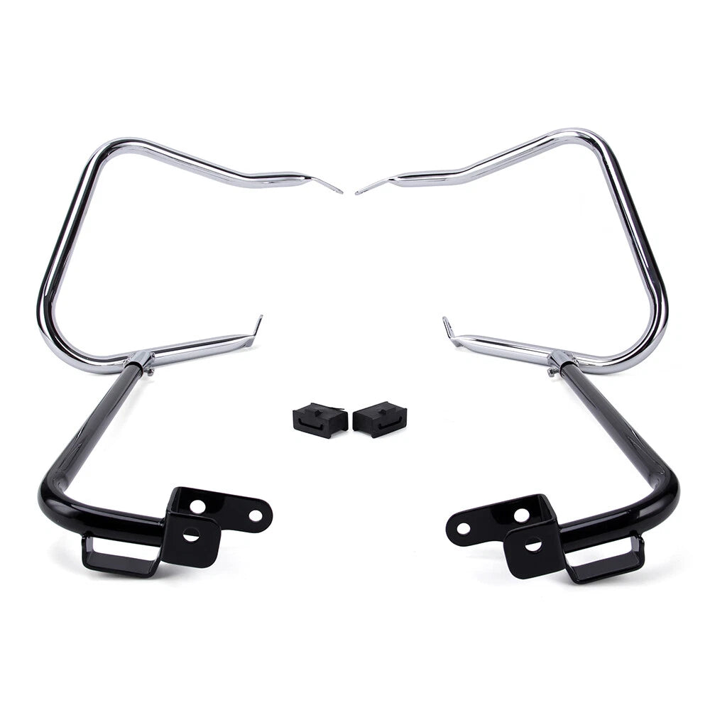 Saddlebag Bracket Guard Crash Bars For Harley Road King Electra Street Glide 14+