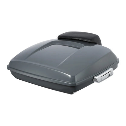 Razor Trunk Backrest Black Rack Fit For Harley Touring Glide 97-08