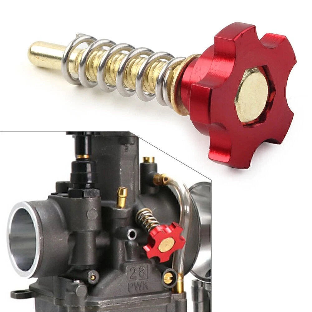 Red Motorcycle Carburetor Idle Speed Adjusting Screw kit For Universal PWK Carbs