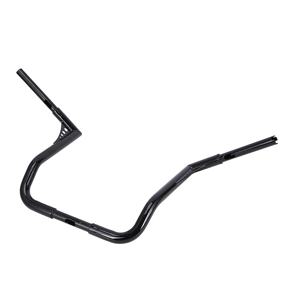Black 16" Rise 1 1/4" Ape Hangers Bars Handlebar For Harley Electra Street Glide