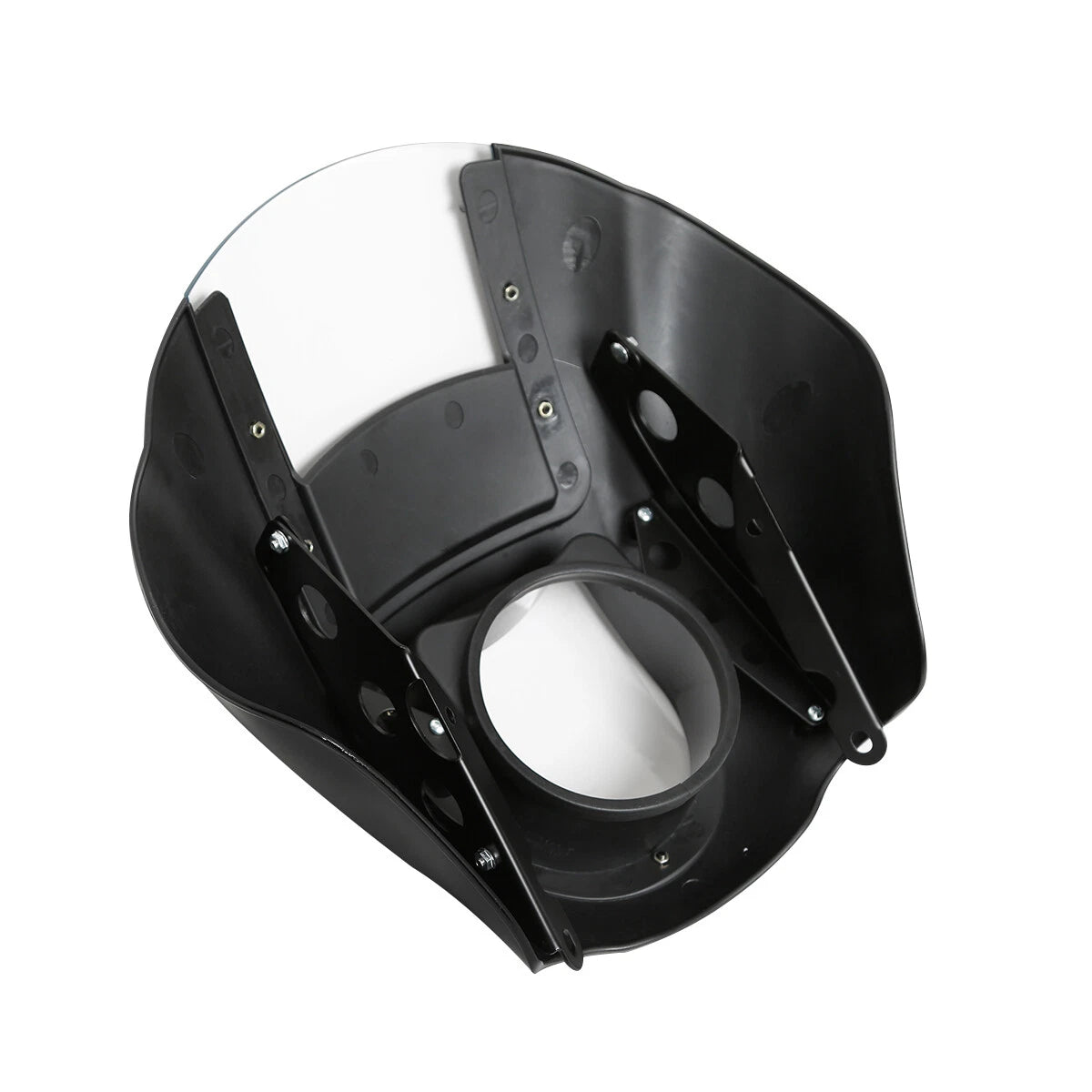 5.75" Headlight Quarter Fairing Windshield W/ 39mm Clamps Fit For Harley Dyna US