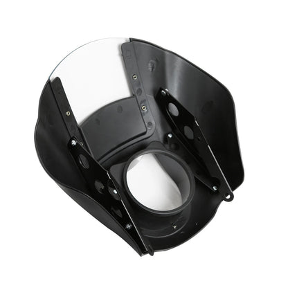 5.75" Headlight Quarter Fairing Windshield W/ 39mm Clamps Fit For Harley Dyna US