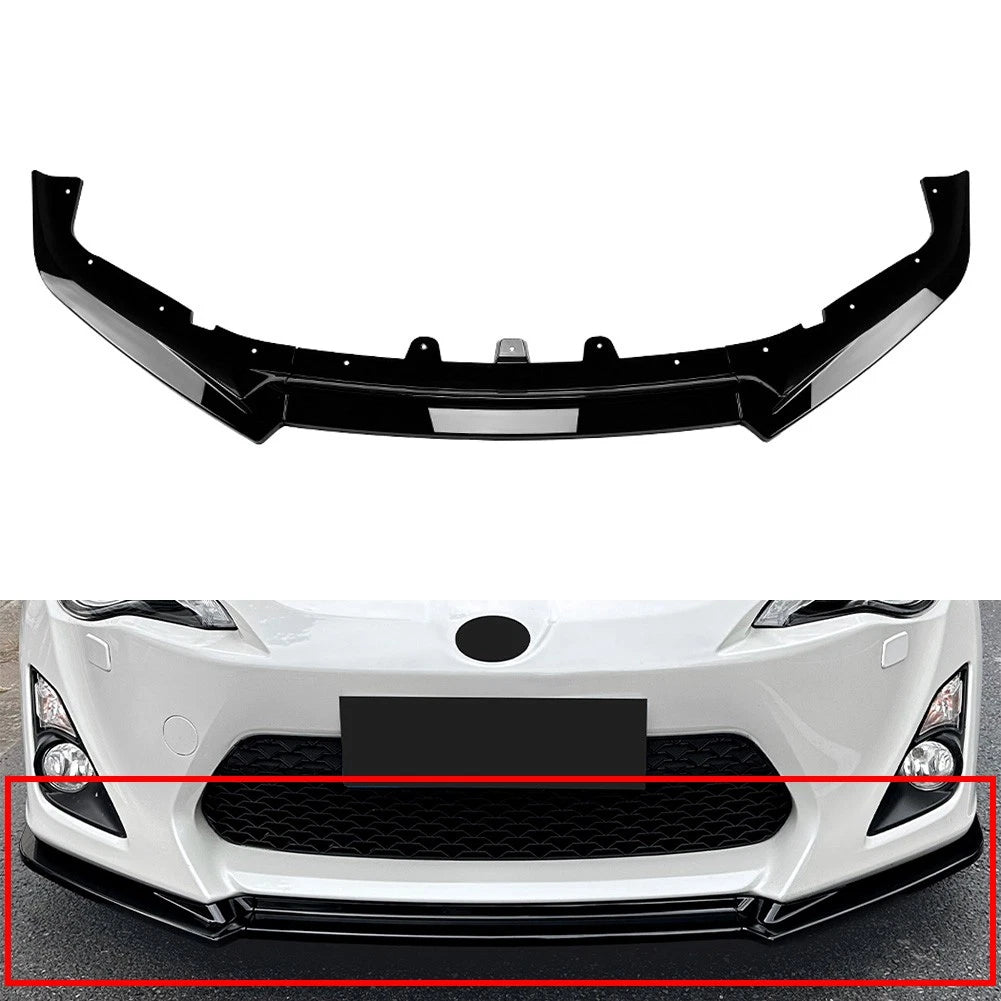 Front Bumper Splitter Spoiler Lip For Toyota 86 GT86 FT86 For Scion FR-S