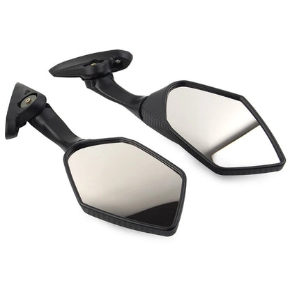 2PCS Foldable Side Rearview Mirrors For Yamaha YZF R3 R25 2015 - 2024 Black