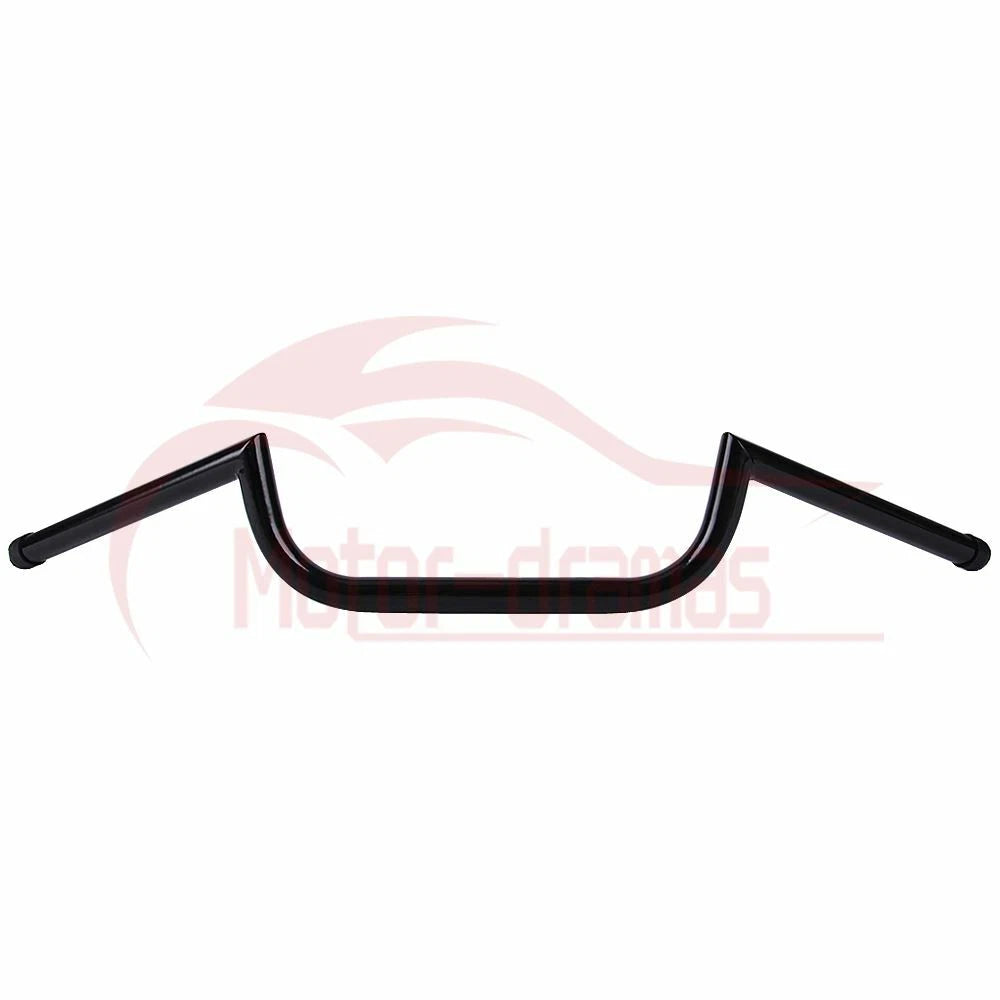 Black 7/8" 22mm Motorcycle Handlebars High-Rise Drag Bar For Honda Yamha Suzuki