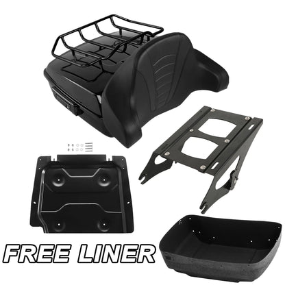Chopped Trunk Pad  Rack Plate For Harley Touring Electra Glide Road King 2014-Up
