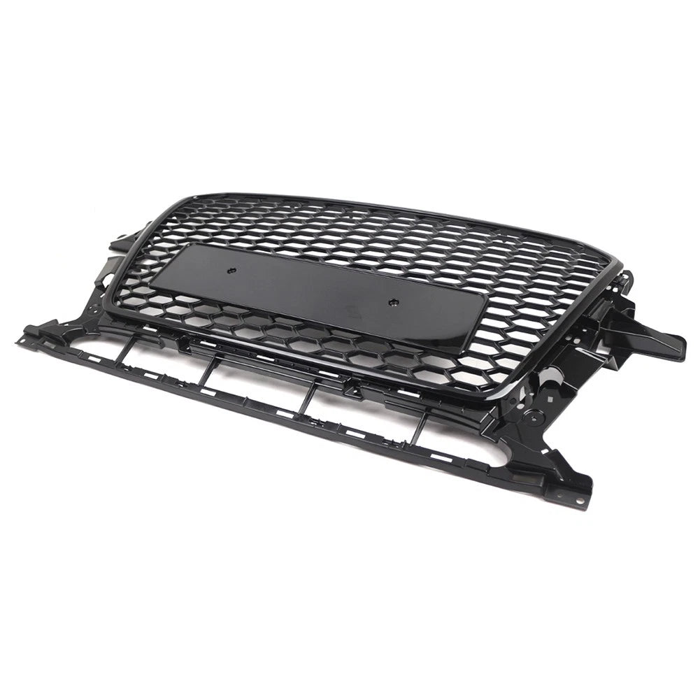 Front Bumper Honeycomb Grille Glossy Black For Audi Q5 2013-2017 2015 US
