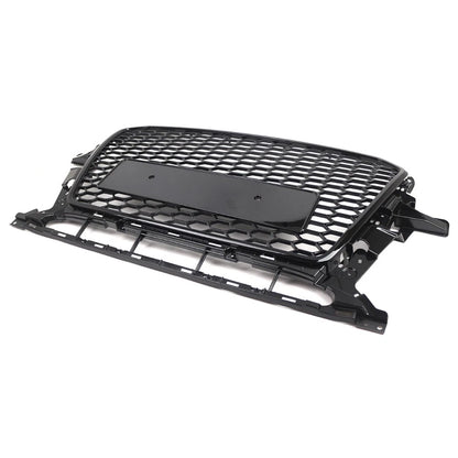 Front Bumper Honeycomb Grille Glossy Black For Audi Q5 2013-2017 2015 US
