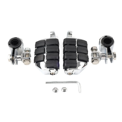 Universal Motorcycle Footpegs Highway Pegs Foot Rest 1-1/4" For Harley Fit Honda