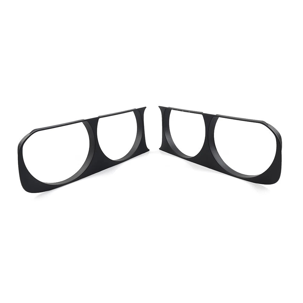 Headlight Headlamp Bezel Frame Trim For Dodge Challenger 2008-2014 Matte Black