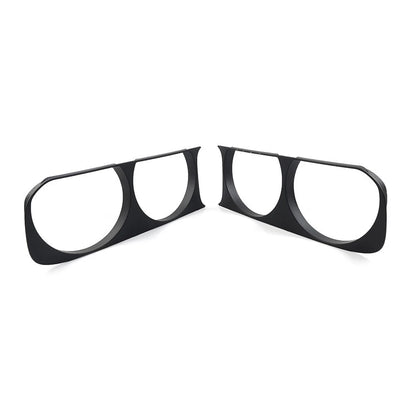 Headlight Headlamp Bezel Frame Trim For Dodge Challenger 2008-2014 Matte Black