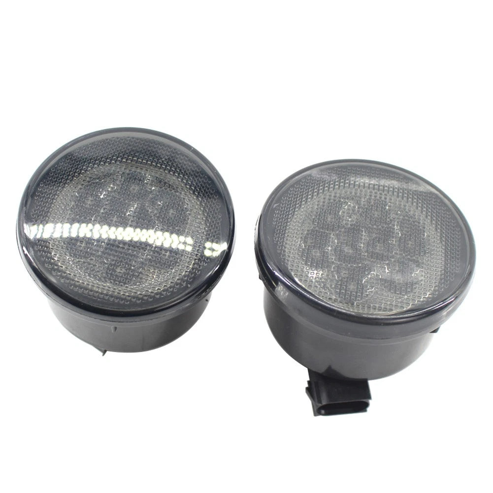 Front Grill Indicator Parking Lights Signal Lights For Jeep Wrangler JK 2007-17