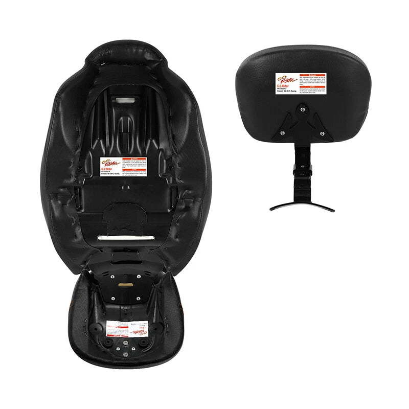 Driver Passenger Seat Rider Backrest Pad For Harley Street Road Glide 2009-23 22