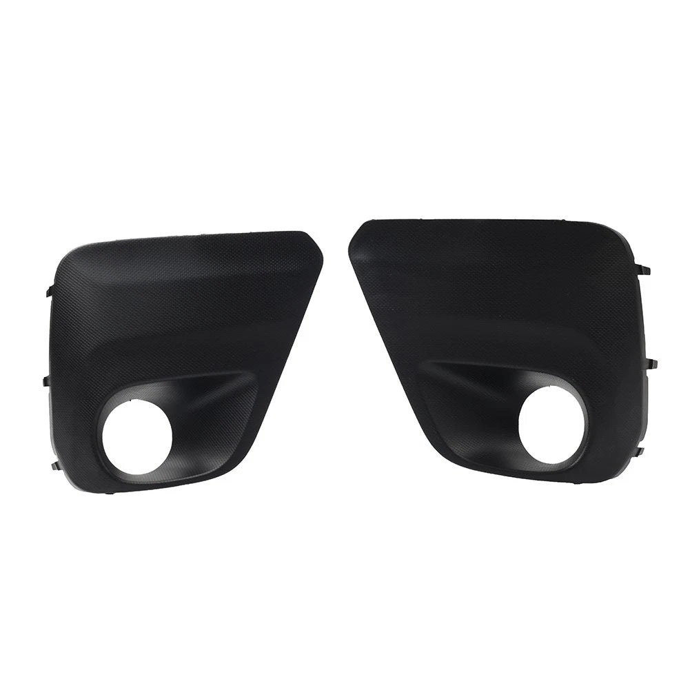 1 Pair Front Bumper Fog Light Bezel Cover Black For Subaru Forester 2019-2021