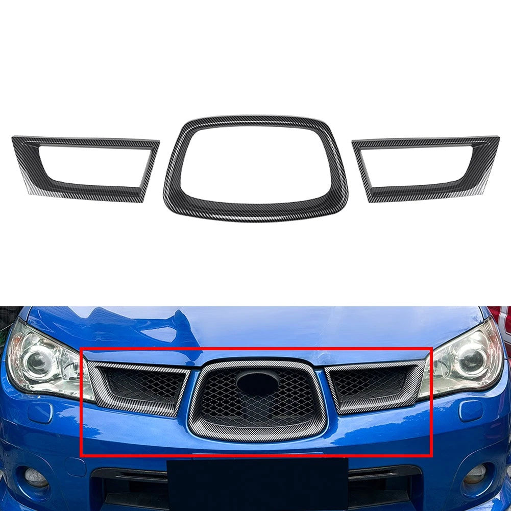 Front Bumper Upper Grille Mesh Cover Fit Subaru Impreza 9th WRX STI 2006-2007