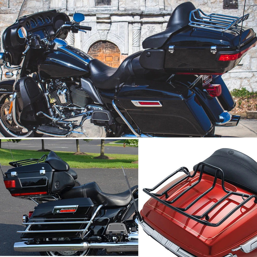 Tour Pack Pak Luggage Top Rack For Harley Road King Street Electra Glide 1984-Up