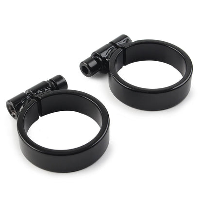 Fit Harley XL Ironhead Sportster 1000 Model 1957-1985 Exhaust Port Clamps Black