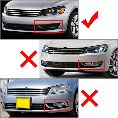 Front Bumper Fog Light Cover w/ Fog Lamp Hole For VW Passat 2012-2015 561853665A