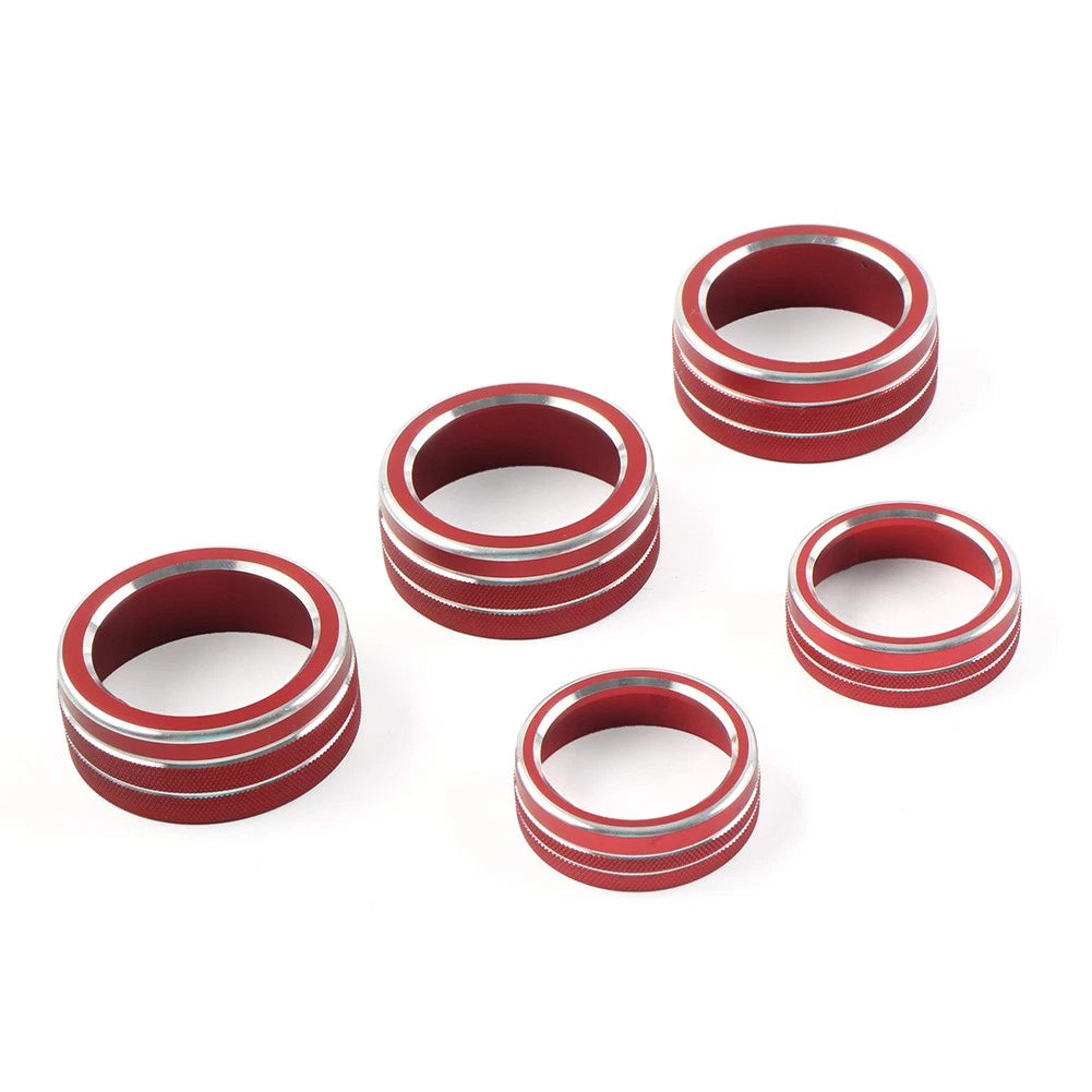 Control Switch Knob Ring Cover Trim For Honda Accord 10th Generation 2018-22 Red