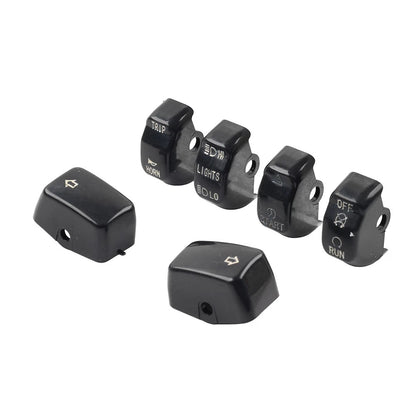 6x Hand Control Switch Housing Button Caps for Harley Sportster XL XR 1996-2013
