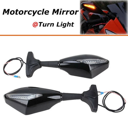 LED TURN SIGNAL MIRRORS For 2001 2002 2003 2004 2005 2006 Yamaha YZF R6 / FZ6R