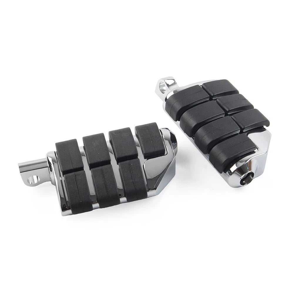US 2PCS 32mm 1.25" Male Foot pegs Footrest Pedal For Harley Iron XL 883 Chrome