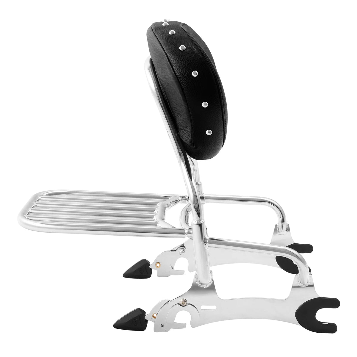 Chrome 12" Backrest Sissy Bar Luggage Rack For Indian Chief Dark Horse 14-18 15