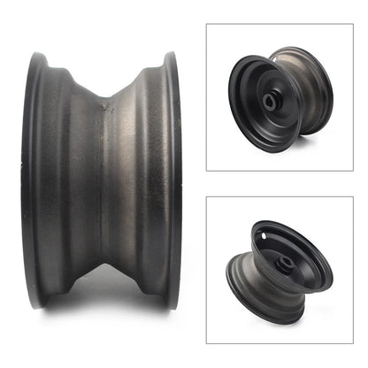 6" 145/70-6 in  Wheel Rim Fit Go Kart Off-Road Dirt Pit Bike Black Motorcycle US