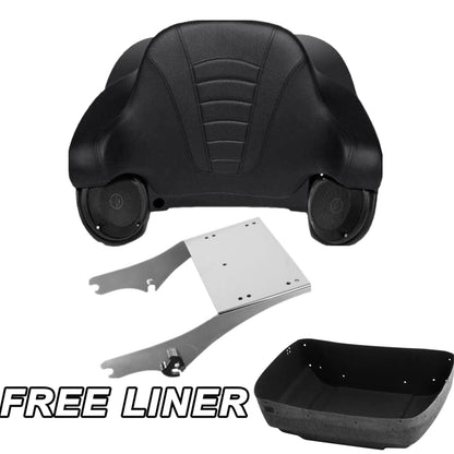 King Trunk Pad Mount Speakers Fit For Harley Electra Road Glide 97-08