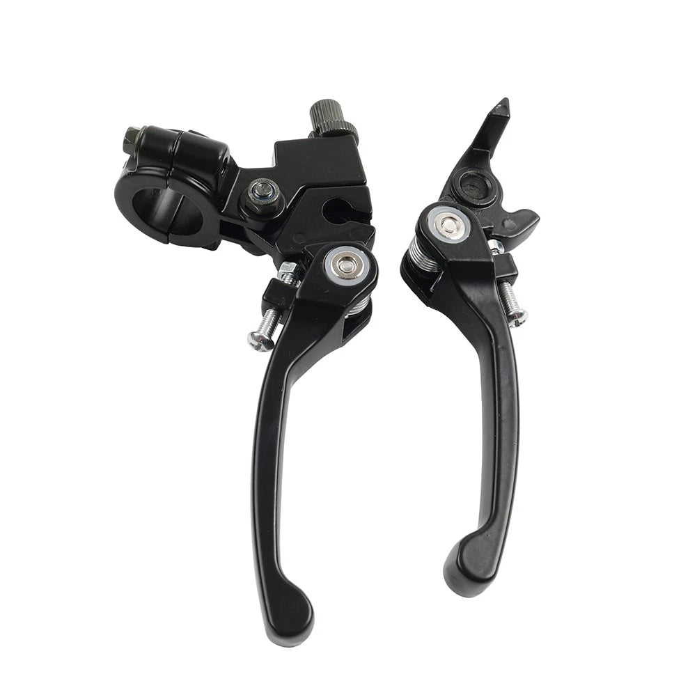 Brake Clutch Levers Black For Dirt Bike 50cc 125cc 22mm 7/8 Inch Handlebar