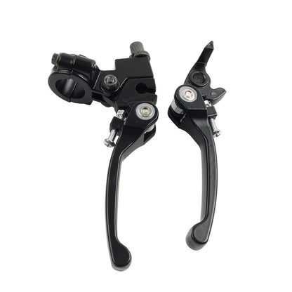Brake Clutch Levers Black For Dirt Bike 50cc 125cc 22mm 7/8 Inch Handlebar