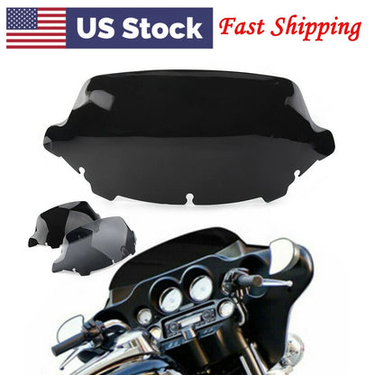 10"  Wave Windshield For Harley Touring Street Electra Tri Glide 2014 - 2021