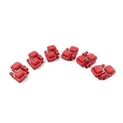6x Ignition Coil Pack UF359 For Benz E320 ML320 C280 C240 S430 SL500 CLK320 Red