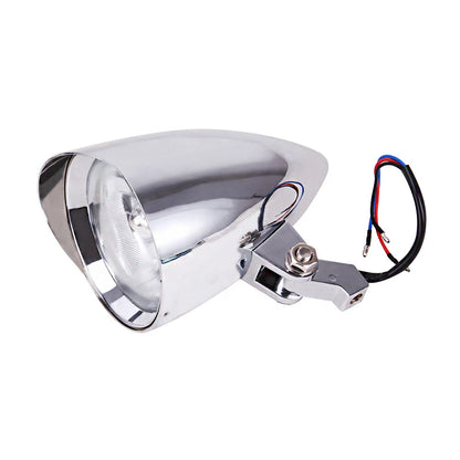 Chrome Bullet Headlight Assembly For Harley Sportster XL Softail Bobber Chopper