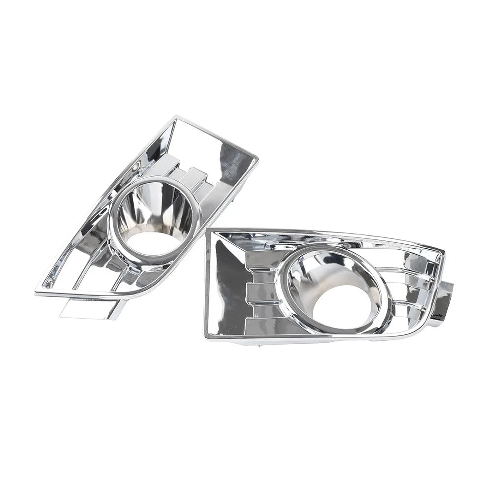 2pcs Front Bumper Fog Light Bezel Chrome Left Right For Ford Edge 2007-2010