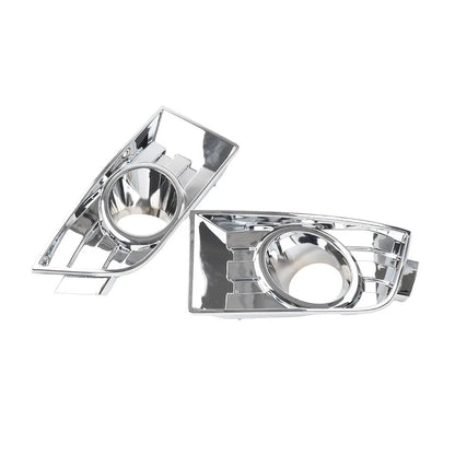 2pcs Front Bumper Fog Light Bezel Chrome Left Right For Ford Edge 2007-2010