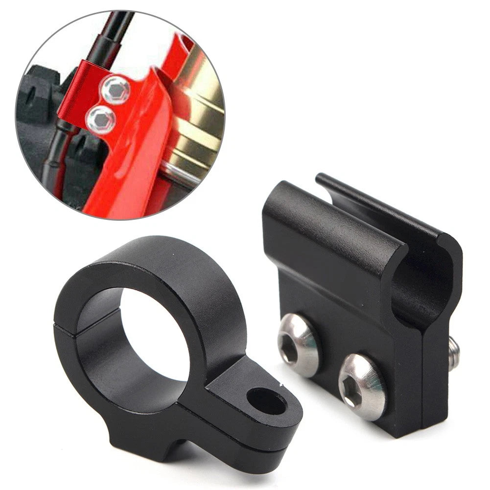 1 Pair CNC Front Brake Line Hose Clamp Guide For Honda CR80R CR85R CR125R Black