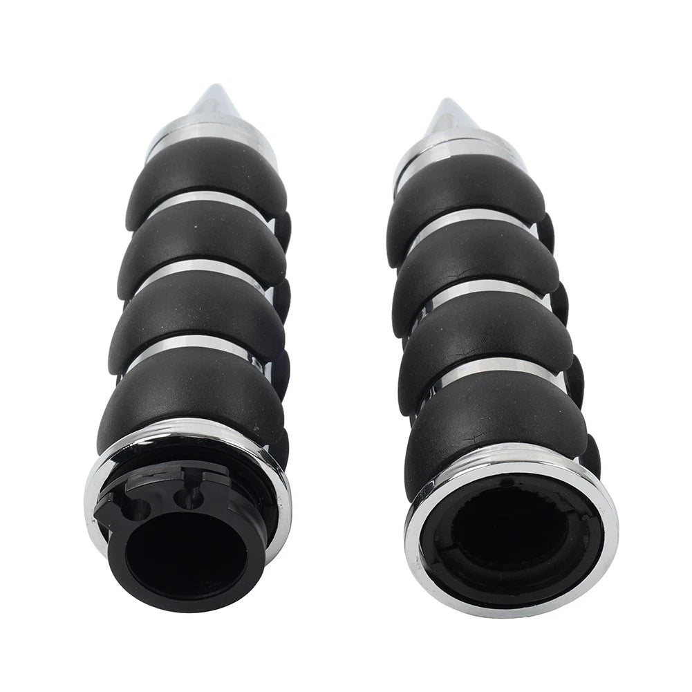 1''Motor Handlebar Hand Grips W/ Throttle For Harley Sportster XL1200 883 Chrome