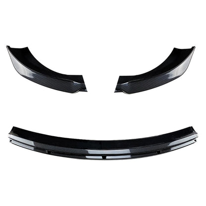 US Front Bumper Lip Chin Spoiler Splitter For Tesla Model 3 17-21 Carbon Fiber