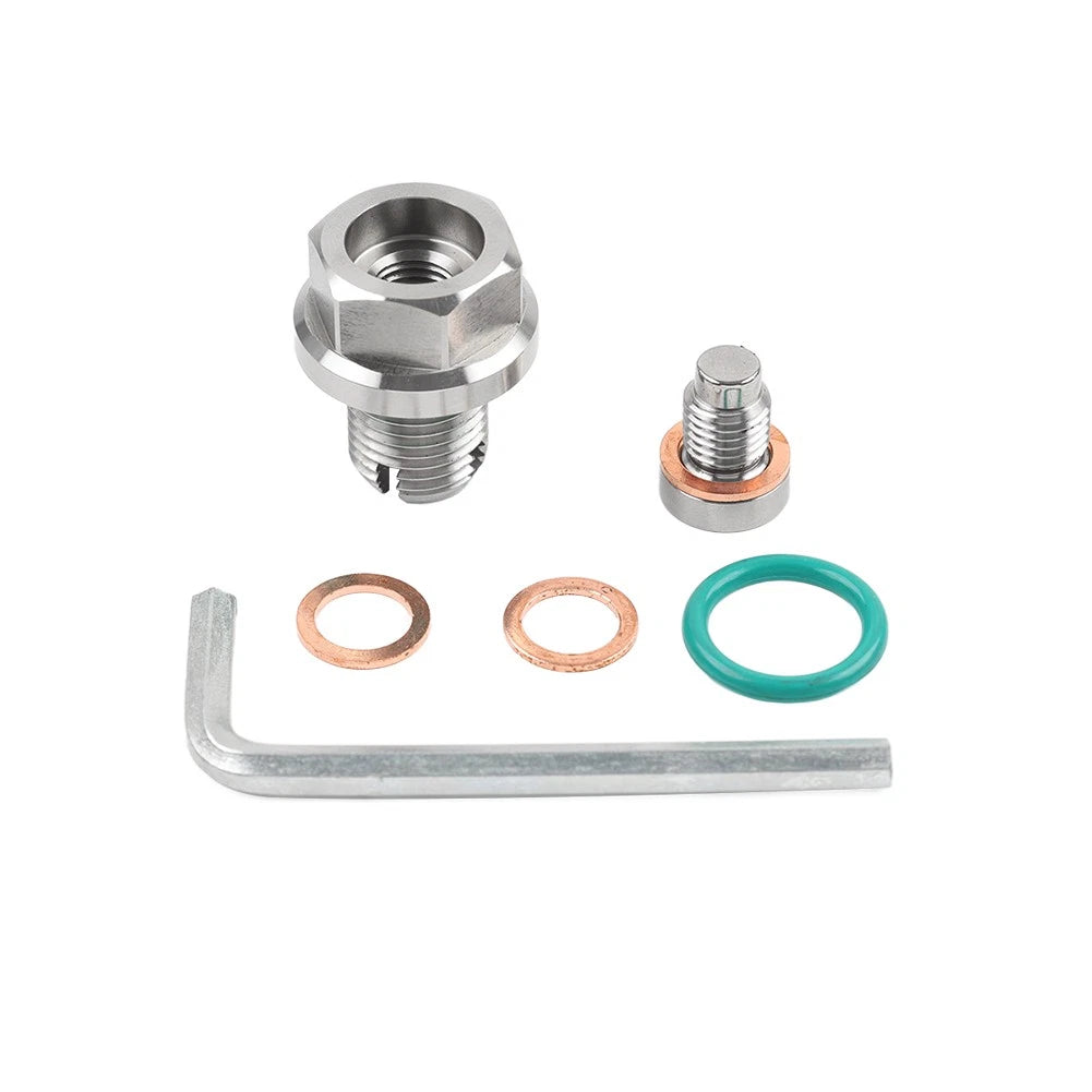 US 1/2"x20 Oil Drain Plug Self-tapping Piggyback Stainless Steel Repair Kit