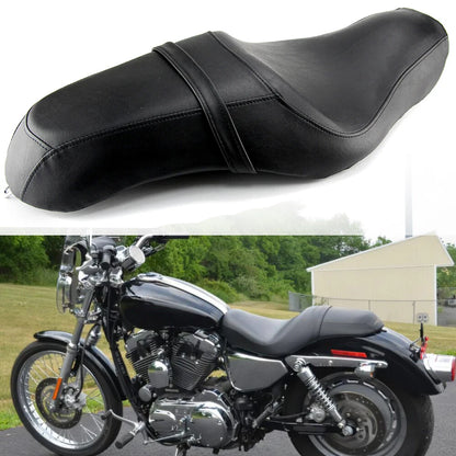 Driver & Rider Passenger Seat For Harley Sportster XL 48 72 Iron 883 1200 Custom