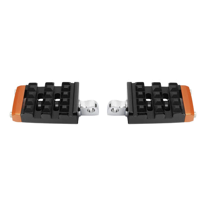 Black Passenger Footpegs Rest Fit For Harley Touring Electra Road Glide King US