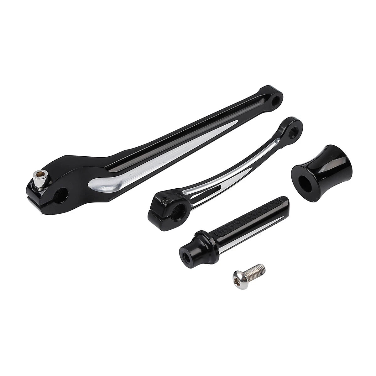 Black Shifter Lever Set Fit For Harley Touring Road Glide 88-Up Softail 86-17 16