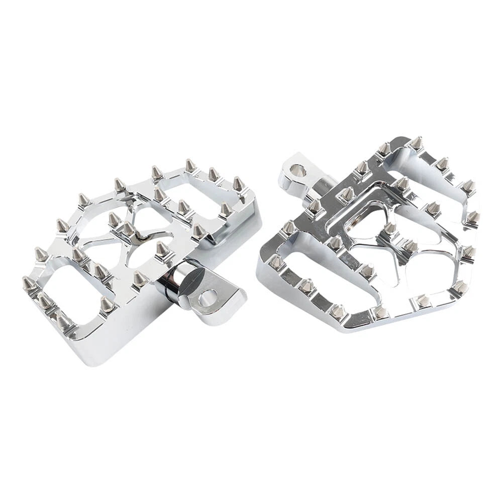 Wide Foot Pegs MX Style Floorboard Fit Harley Touring Sportster Softail Dyna